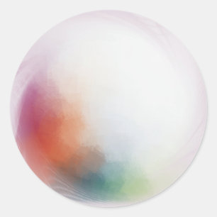 Kleurrijke Moderne Abstracte Lege Sjabloon Aangepa Ronde Sticker