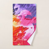 Kleurrijke moderne Abstracte verf Bad Handdoek (Handdoek)