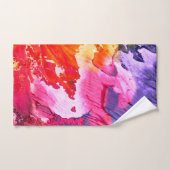 Kleurrijke moderne Abstracte verf Bad Handdoek (Handdoek)