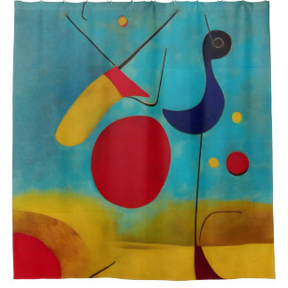 Kleurrijke moderne Abstracte wegloper Douchegordijn