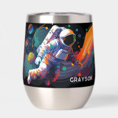 Kleurrijke moderne astronaut ruimte gepersonalisee (Achterkant)