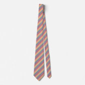 Kleurrijke Moderne Autum Herfst Stripe Pattern Str Stropdas (Voorkant)