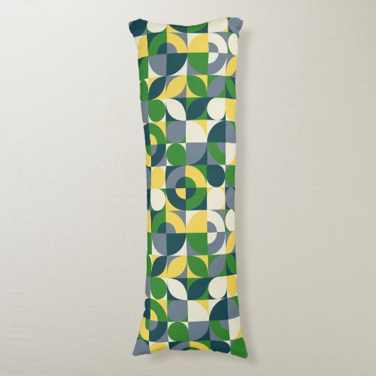 Kleurrijke moderne Bauhaus Abstracte geometrische Lichaamskussen (Voorkant Verticaal)