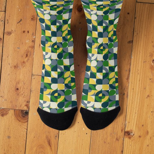 Kleurrijke moderne Bauhaus Abstracte geometrische Sokken