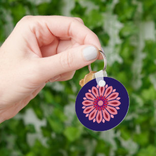 KLEURRIJKE MODERNE BLOEM CADOCHTER ZUSTER MOM SLEUTELHANGER