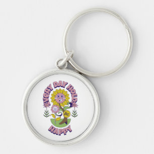 KLEURRIJKE MODERNE BLOEM CADOCHTER ZUSTER MOM SLEUTELHANGER