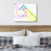 kleurrijke moderne canvas kunst citaat (Insitu (Slaapkamer))