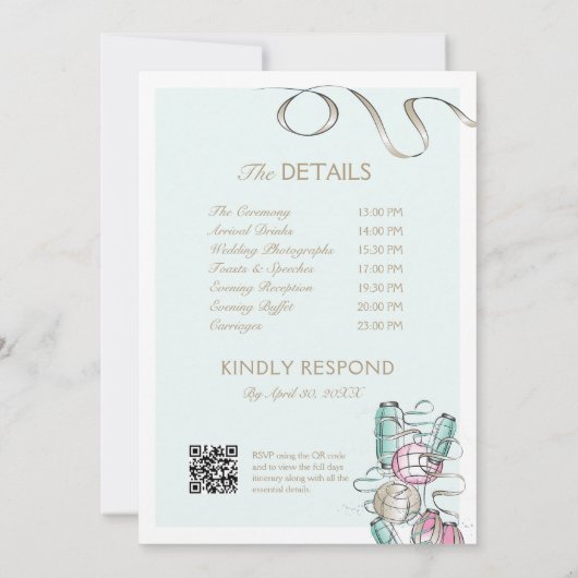 Kleurrijke & Moderne Chinese Lantaarn & Lint Ontwe Kaart (Achterkant)