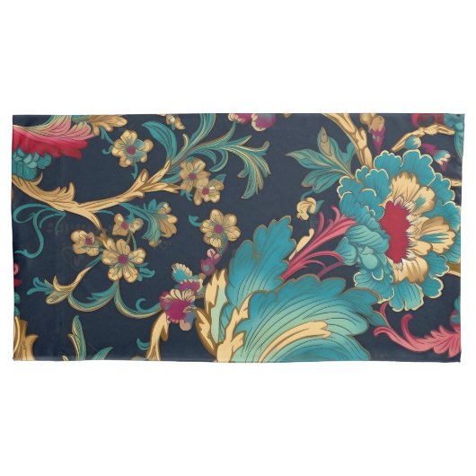 Kleurrijke Moderne Chinoiserie Kussensloop (Voorkant-Links)