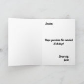 Kleurrijke moderne Cupcake Verjaardag Kaart (Binnen)