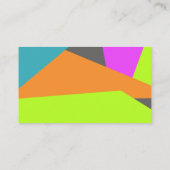 kleurrijke moderne geometrische abstracte kunst aa visitekaartje (Achterkant)