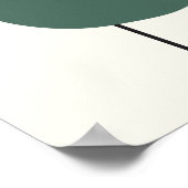 Kleurrijke Moderne Geometrische Abstracte Kunst Poster (Hoek)