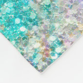 Kleurrijke moderne glittertextuur fleece deken (Hoek)