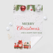 Kleurrijke Moderne Kerstdag Custom Best Golfhanddoek (Insitu)