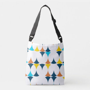 Kleurrijke, moderne, koele, trendmatige geometrisc crossbody tas