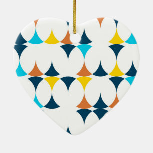 Kleurrijke, moderne, koele, trendmatige geometrisc keramisch ornament