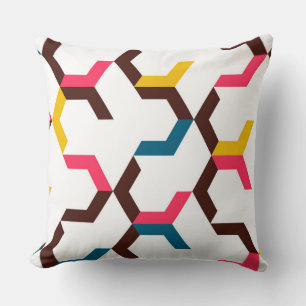 Kleurrijke, moderne, koele trendy chevron arrow vo kussen