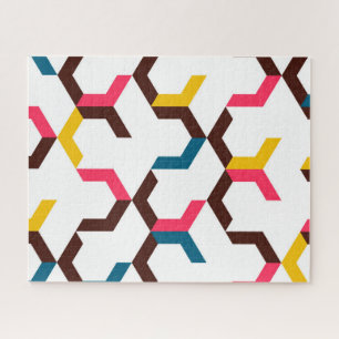 Kleurrijke, moderne, koele trendy chevron arrow vo legpuzzel