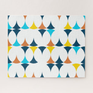 Kleurrijke, moderne, koele, trendy geometrische vo legpuzzel