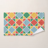 Kleurrijke moderne mideeuw l Multi kleuren Groen Bad Handdoek (Handdoek)