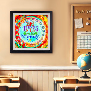 Kleurrijke moderne Motivatie citaat inspirerend Poster