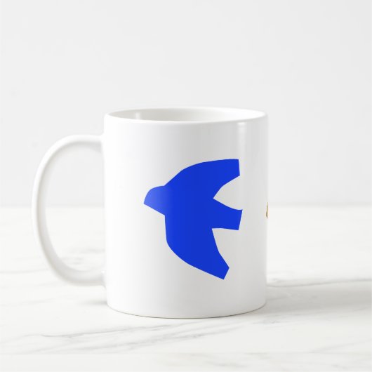 Kleurrijke moderne Nordic Birds Coffee Mok (Links)