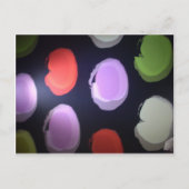 Kleurrijke moderne patroon Polka Dot Art Print Briefkaart (Voorkant)