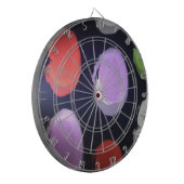 Kleurrijke moderne patroon Polka Dot Art Print Dartbord (Voorkant Links)