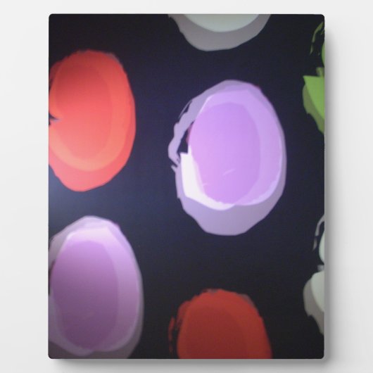 Kleurrijke moderne patroon Polka Dot Art Print Fotoplaat (Voorkant)