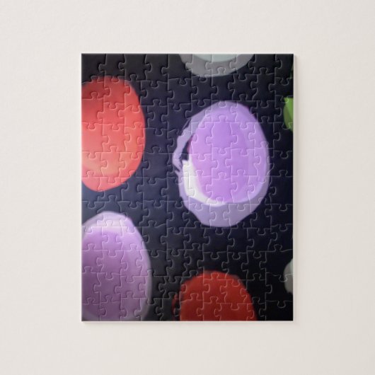 Kleurrijke moderne patroon Polka Dot Art Print Legpuzzel (Verticaal)