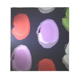 Kleurrijke moderne patroon Polka Dot Art Print Notitieblok