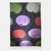 Kleurrijke moderne patroon Polka Dot Art Print Theedoek (Verticaal)