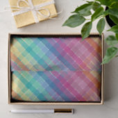 Kleurrijke moderne regenboogstrips tissuepapier (Geschenk)