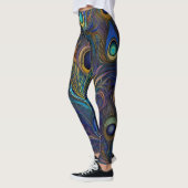 Kleurrijke, moderne stijl Unieke Peacock-doether Leggings (Links)