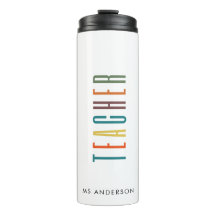 Kleurrijke Moderne Typografie Fonts Leraar