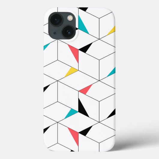Kleurrijke, moderne, vrolijke, trendmatige blokjes Case-Mate iPhone case (Achterkant)