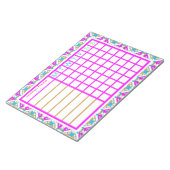 Kleurrijke moederdag Gift Weekly Planner Tracker Notitieblok (Schuin)