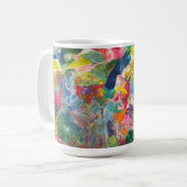 Kleurrijke Mok Esthetische Abstracte Tea Coffee Cu (Voorkant links)