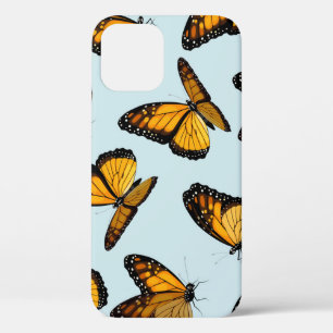 Kleurrijke monarchvlinders illustratie iPhone 12 hoesje