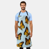 Kleurrijke monarchvlinders illustratie schort (Gedragen)