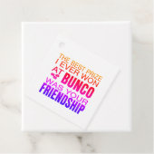 Kleurrijke Mondern Dice Bunco Bedankjes Labels (In situ)