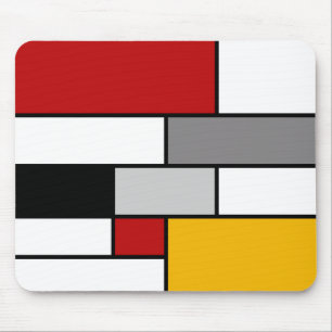 Kleurrijke Mondriaan inspiratie Muismat