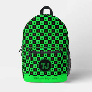 Kleurrijke Monogram Rugzak Terug Naar School Meisj