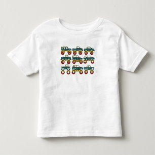Kleurrijke Monster Truck Internationale Stippen Da Kinder Shirts