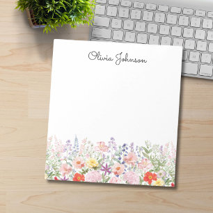Kleurrijke Mooie Bloemen Bloemenkwekerij Persoonli Notitieblok