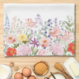 Kleurrijke Mooie Bloemen Bloemenkwekerij Persoonli Theedoek