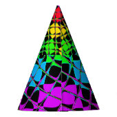 Kleurrijke mooie leuke feestdag voor bachelor feesthoedjes (Achterkant)