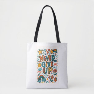 Kleurrijke Motivatie Canvas tas