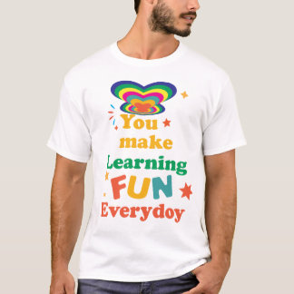 Kleurrijke Motiverende Grafiek T-shirt