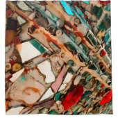 Kleurrijke Mozaïek Douchegordijn (Voorkant)